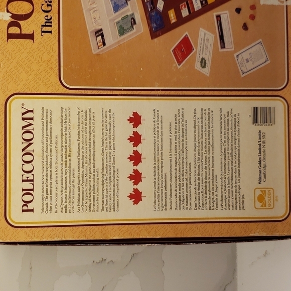 GOLDEN Poleconomic The Game of Canada in French and English 23" x 14.5 - Picture 9 of 13